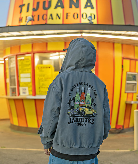 DGK x Jarritos Ice Cold Grey Wash Zip Jacket
