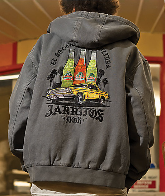 DGK x Jarritos Ice Cold Grey Wash Zip Jacket