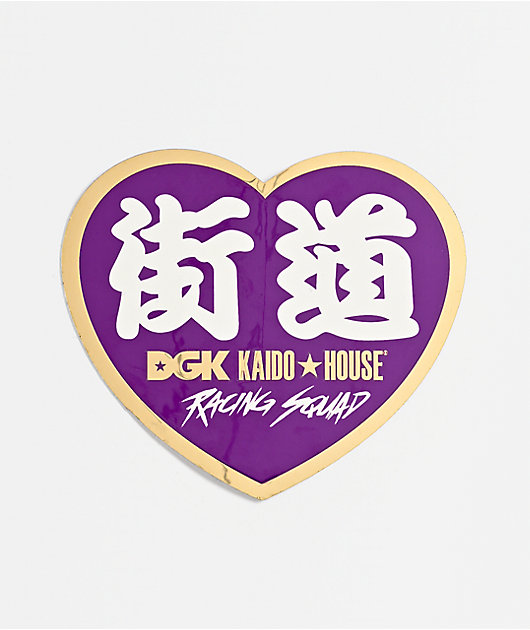 DGK x Kaido House Gold Heart Sticker | Zumiez