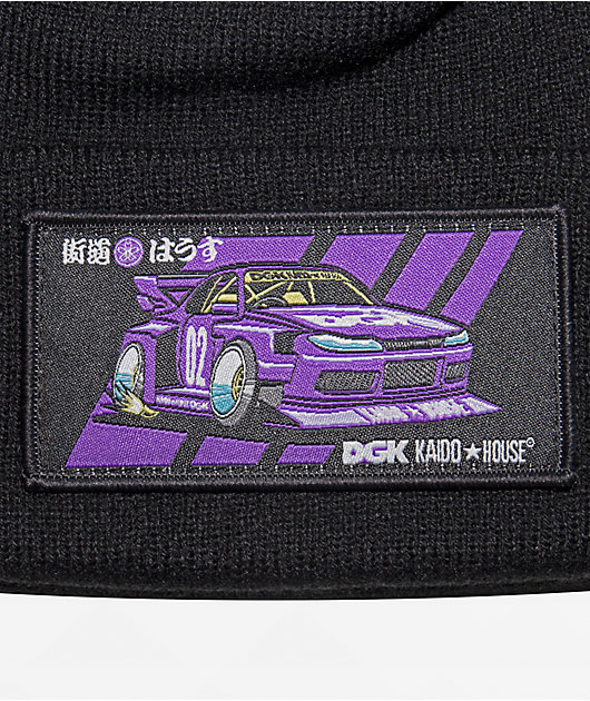 DGK x Kaido House Roulette Racer Black Beanie | Zumiez