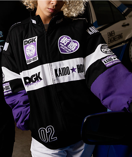 DGK x Kaido House Roulette Racer Black Racing Jacket | Zumiez