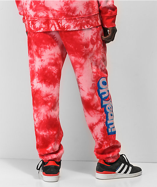 DGK x Kool-Aid Smash pantalones de punto de tie dye rojo