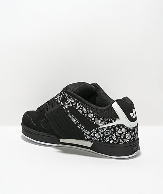 DVS Celcius Black, White, & Paisley Skate Shoes
