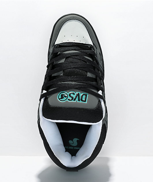 DVS Comanche Black, Charcoal, & Turquoise Skate Shoes