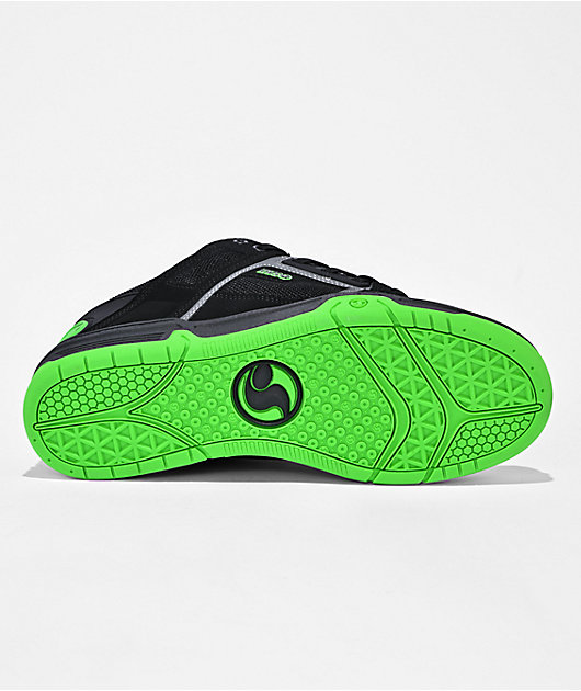 DVS Comanche Black, Charcoal & Lime Skate Shoes