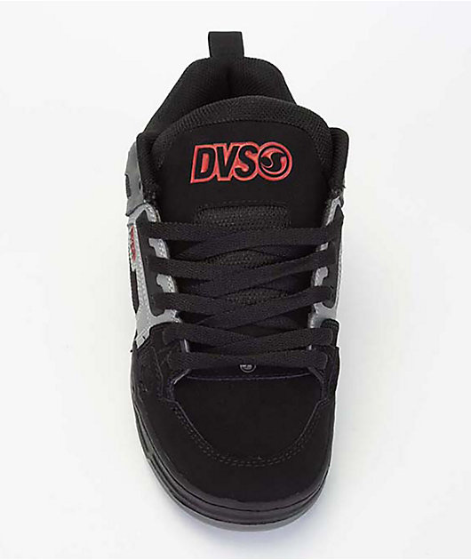 DVS Comanche Black, Charcoal & Red Skate Shoes