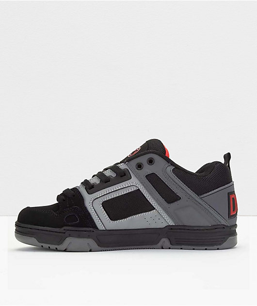 DVS Comanche Black, Charcoal & Red Skate Shoes