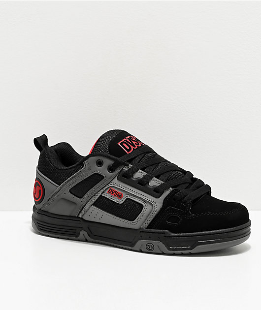 DVS Comanche Black, Charcoal \u0026 Red Skate Shoes | Zumiez