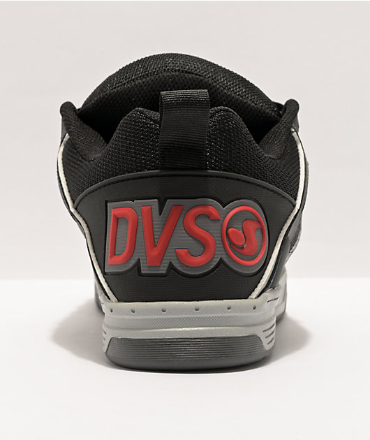 DVS Comanche Black, Charcoal & Red Skate Shoes