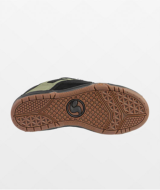 DVS Comanche Black, Olive & Orange Skate Shoes
