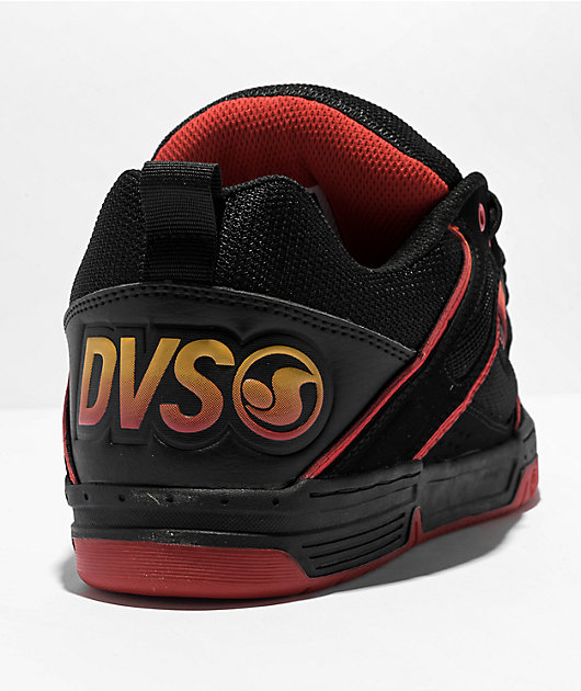 DVS Comanche Black Red Yellow Skate Shoes Zumiez