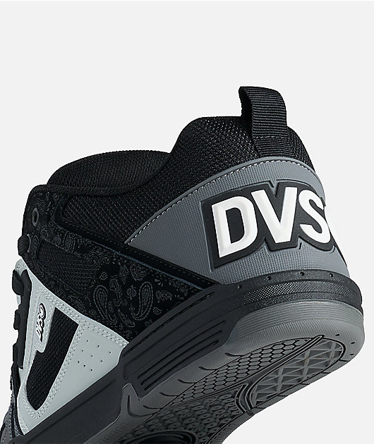 DVS Comanche Paisley Black & Charcoal Skate Shoes
