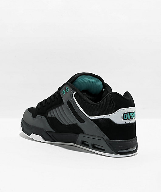 DVS Enduro Heir Black Charcoal Turquoise Skate Shoes Zumiez