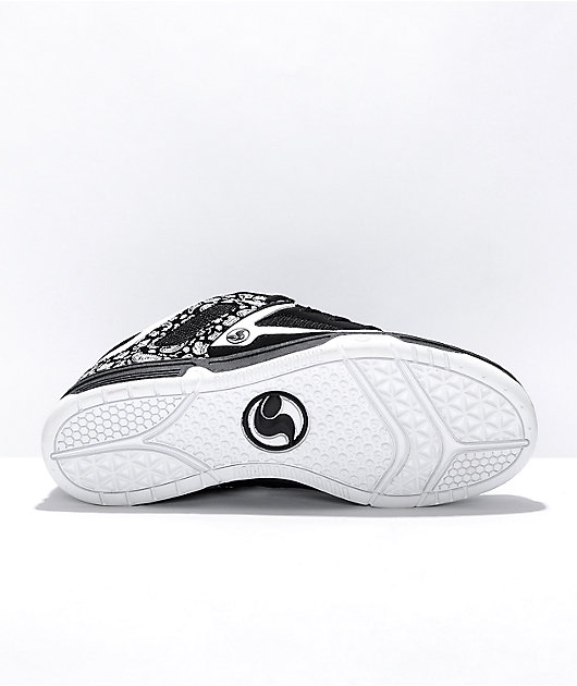 DVS Gambol zapatos de skate, negro, blanco y paisley