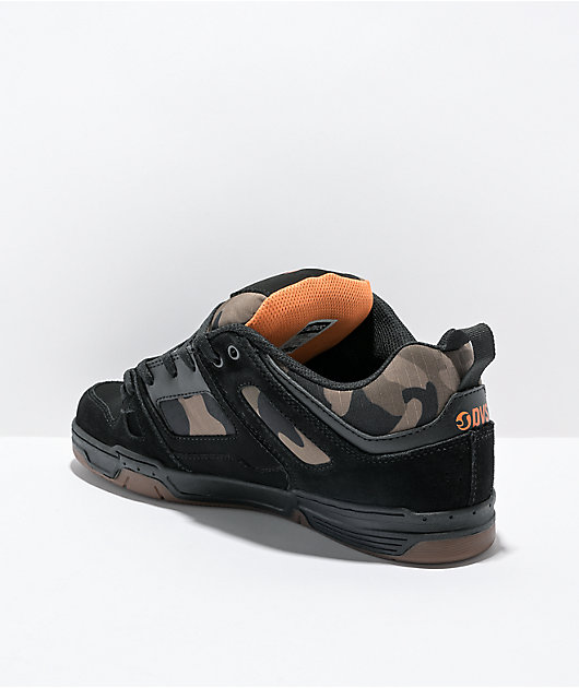 DVS Gambol zapatos de skate en negro, camuflaje y naranja