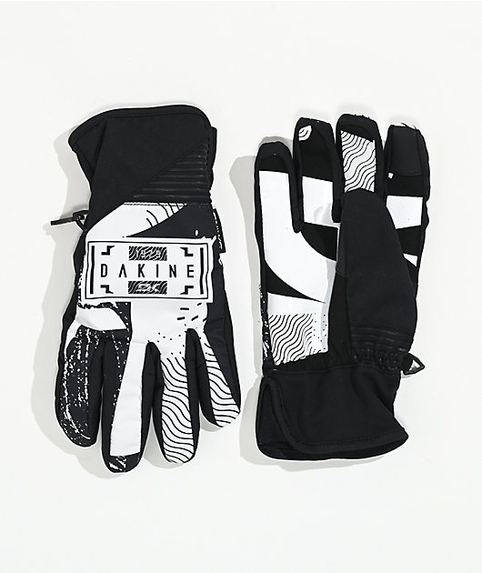 Dakine Crossfire guantes de snowboard blancos y negros