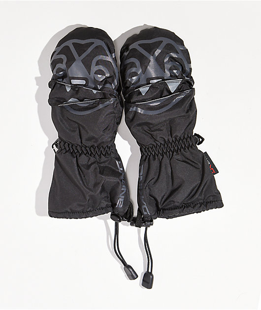 Dakine Kids Scrambler Black Snowboard Mittens