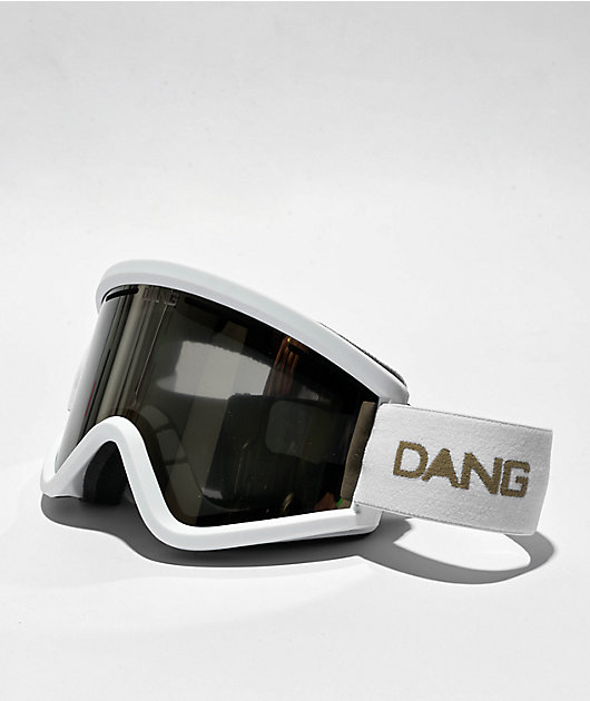 Dang OG V4 Matte White & 24K Bronze Mirror Snowboard Goggles | Zumiez