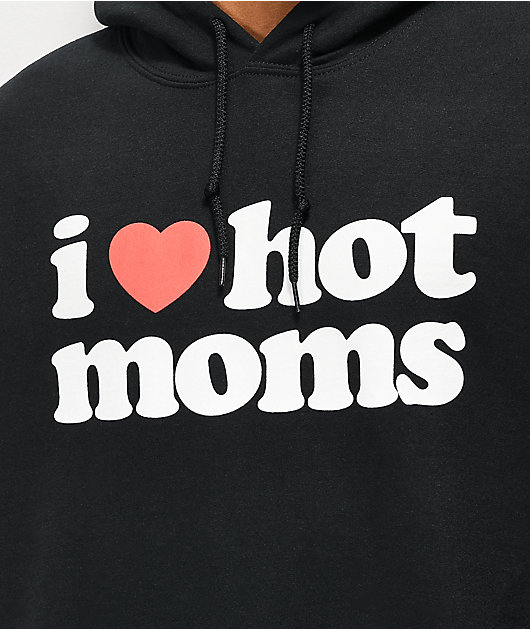 Danny Duncan I Heart Hot Moms Black Hoodie