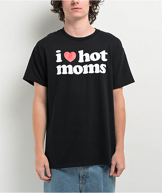 Danny Duncan I Heart Hot Moms Black T-Shirt Zumiez