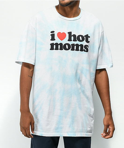 Danny Duncan I Heart Hot Moms Blue Tie Dye T-Shirt