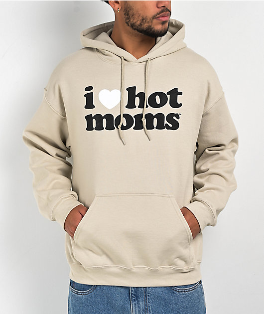 Danny Duncan I Heart Hot Moms Sand Hoodie Zumiez