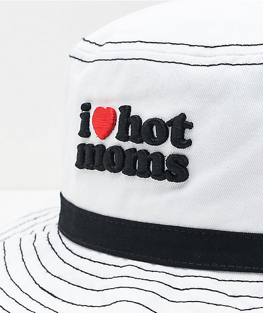 Danny Duncan I Heart Hot Moms White Bucket Hat