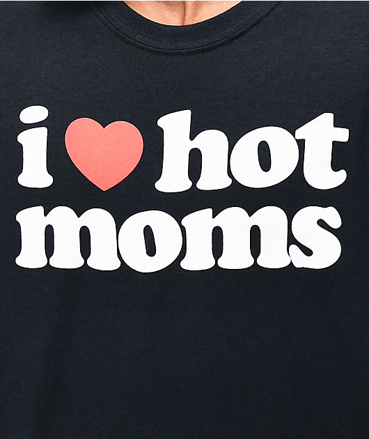 Danny Duncan I Heart Hot Moms camiseta negra