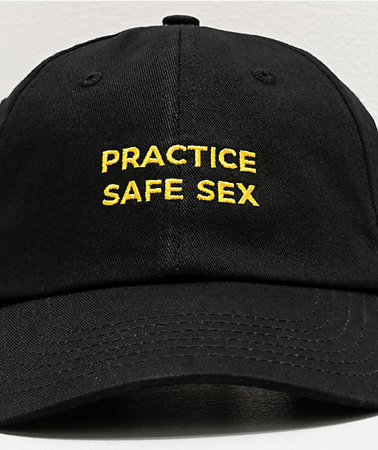 Danny Duncan Practice Safe Sex Black & Yellow Strapback Hat