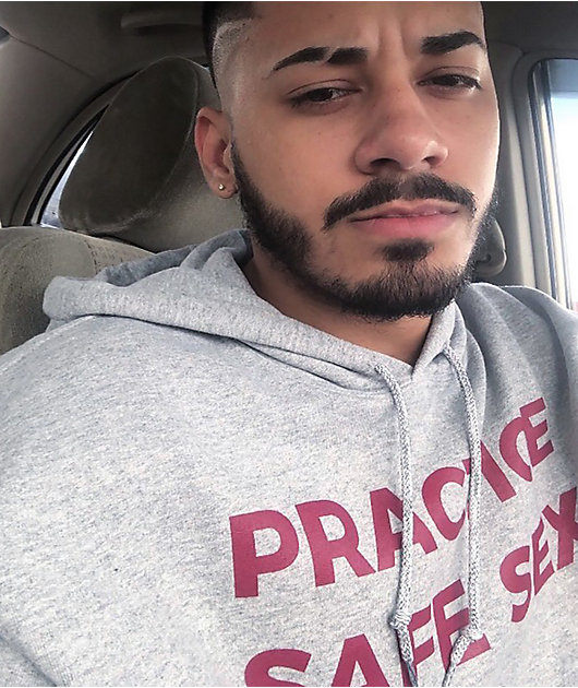 Danny Duncan Practice Safe Sex Grey Hoodie