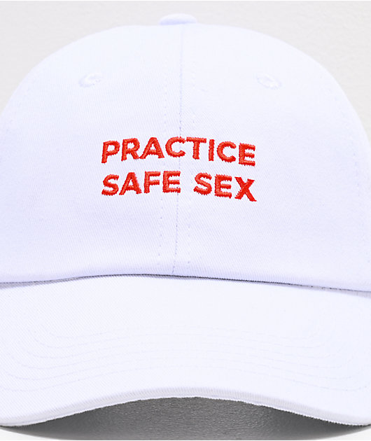 Danny Duncan Practice Safe Sex White & Red Strapback Hat