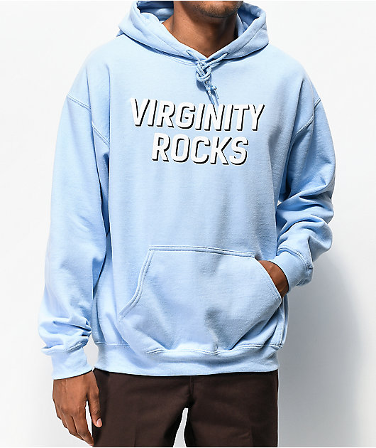 Danny Duncan Virginity Rocks Light Blue White Hoodie Zumiez