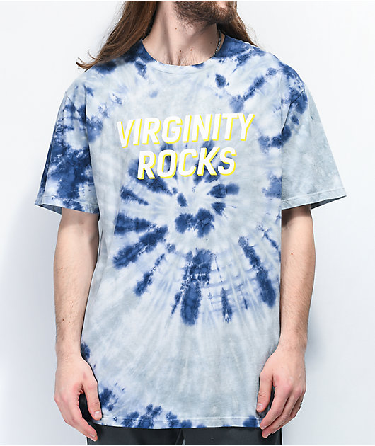 virginity rocks tie dye moletom com capuz