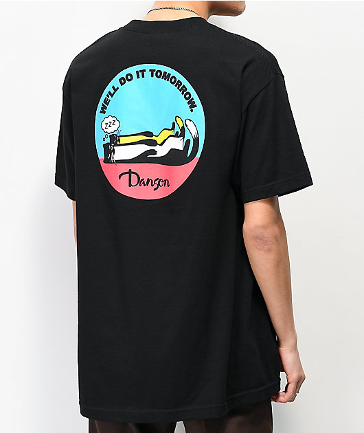 Danson Do It Tomorrow Black T-Shirt