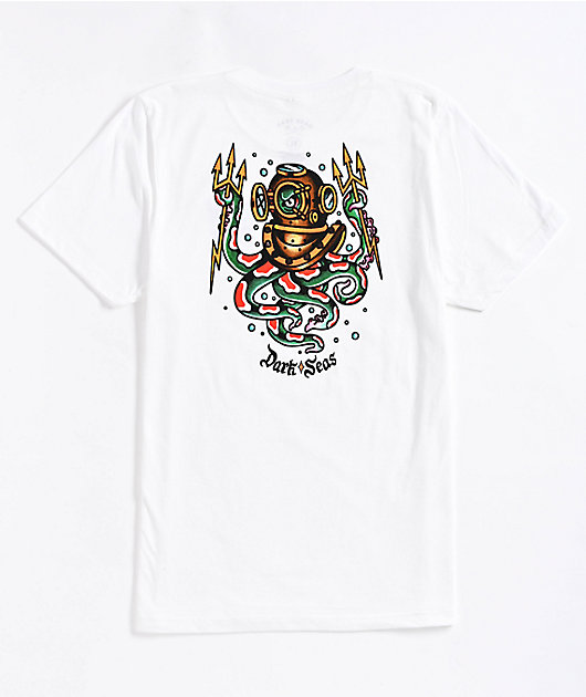 Dark Seas Kids Man At Arms White T-Shirt
