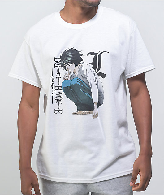 Death Note Chill Squat White T Shirt Zumiez