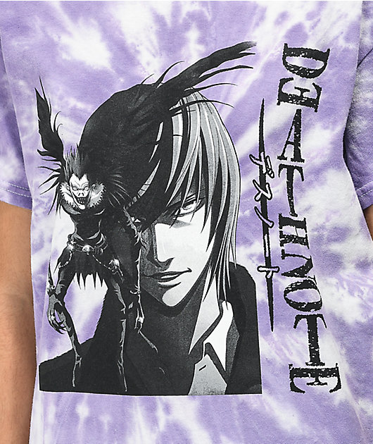 Felpa Con Cappuccio Death Note Ufficiale Crunchyroll &ndash; Design Rules &amp; Ryuk Dark Wash Tie Dye, Taglia XL