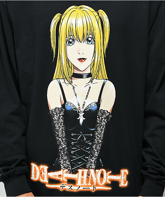 Death Note Misa Camiseta negra de manga larga