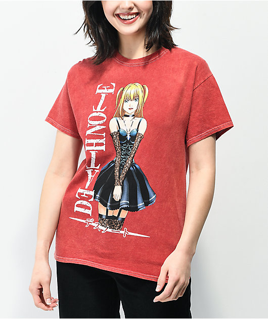 ✩ misa✩ Death Note Misa Stud Boyfriend Fit Girls T-Shirt | Hot Topic