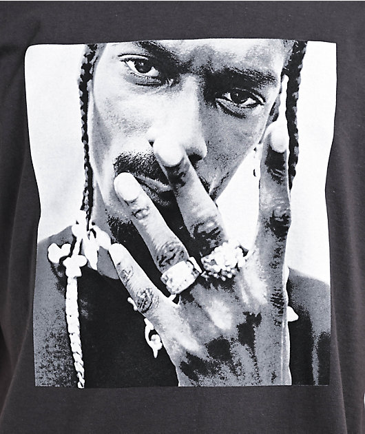 Death Row Young Snoop Charcoal T-Shirt | Zumiez