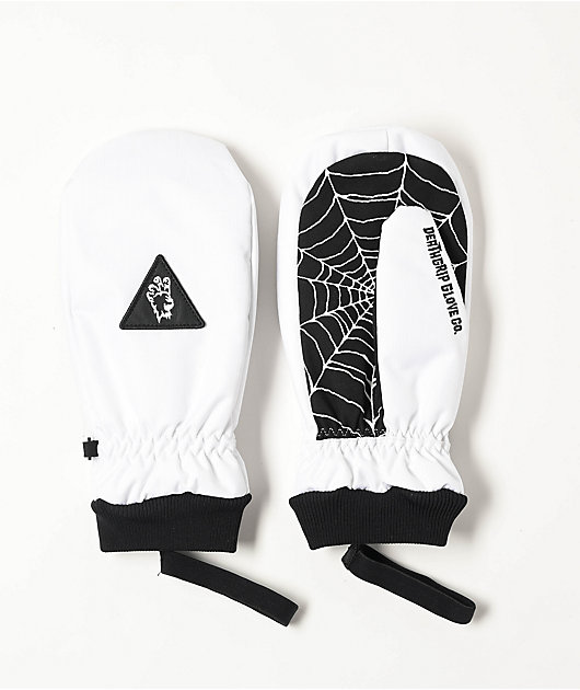 Deathgrip Ghoul Decon White Snowboard Mittens | Zumiez