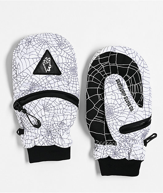 Deathgrip Ghoul Web Snowboard Mittens | Zumiez