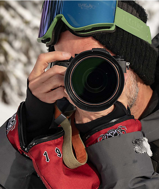 Deathgrip x 1910 Ghoul Red & Black Snowboard Mittens