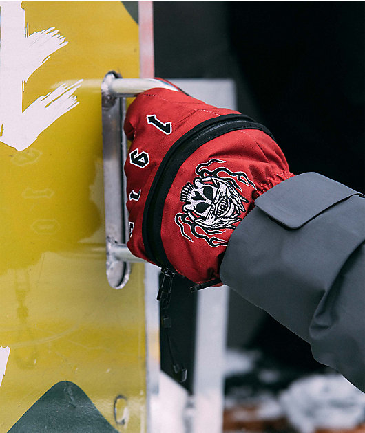 Deathgrip x 1910 Ghoul Red Snowboard Gloves
