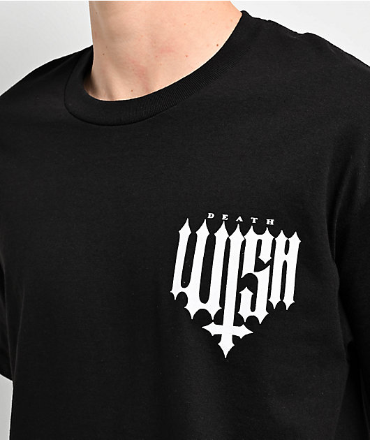 KIDILL DEATHWISH グラフィックTシャツ ブラック KIDILL DEATHWISH グラフィックTシャツ ブラック KIDILL DEATHWISH
