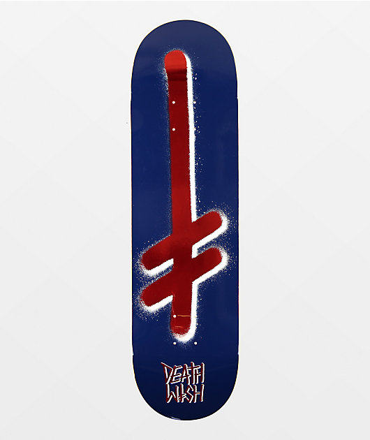 Unbekannt Skateboard Deck Deathwish Gang Logo Red White 8.0 