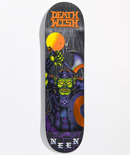 8.125" NEEN WILLIAMS EXTENDED TRIP TWIN DEATHWISH PRO SKATEBOARD DECK NEW 