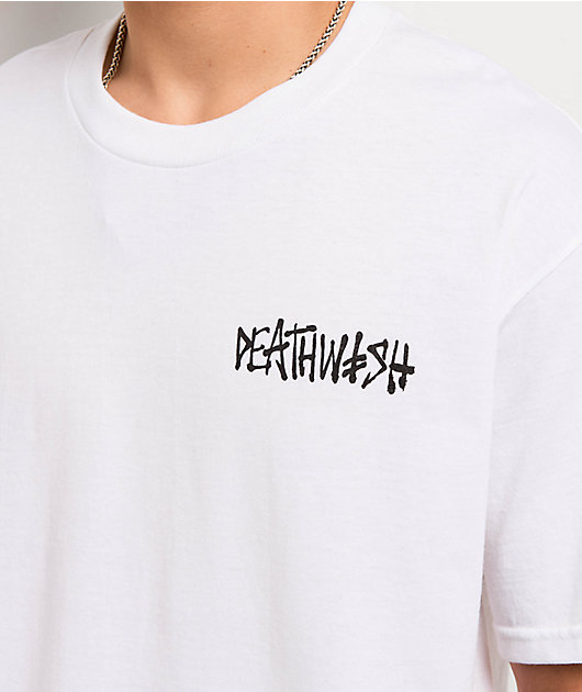 Deathwish Trapped White T-Shirt | Zumiez