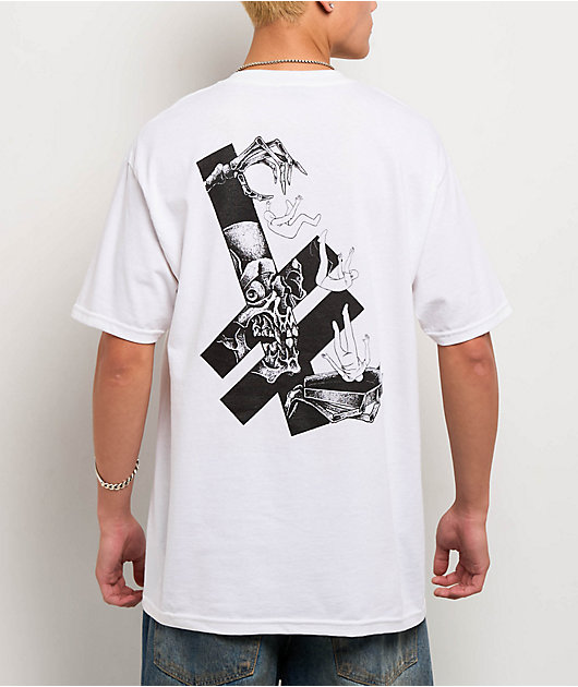 Deathwish Trapped White T-Shirt | Zumiez