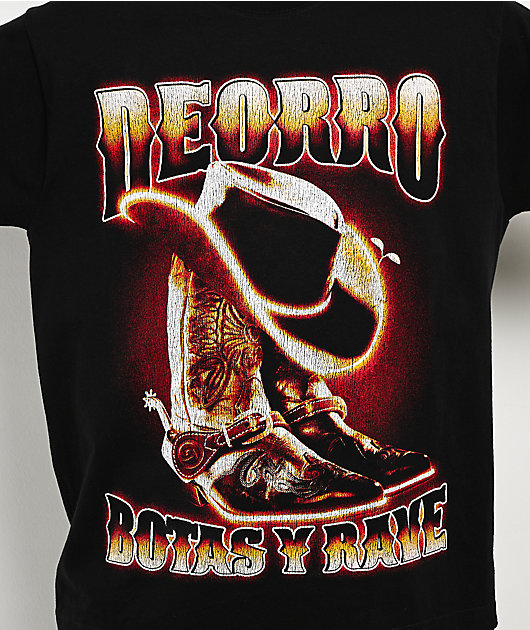 Deorro Botas Y Rave Desert Black T-Shirt